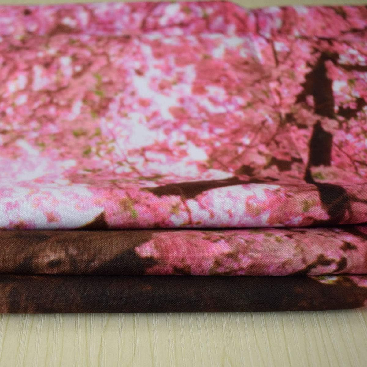 Pink Tapestry Wall Hanging, Nature Floral Bedroom Tapestry Small - Cute Cherry Flowers Trees Garden Scenic Tapestries for Living Room Home Office Dorm Fabric Wall Art Blanket